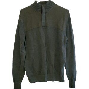 Roundtree Yorke sweater Mens Medium 1/4 Snap Pullover